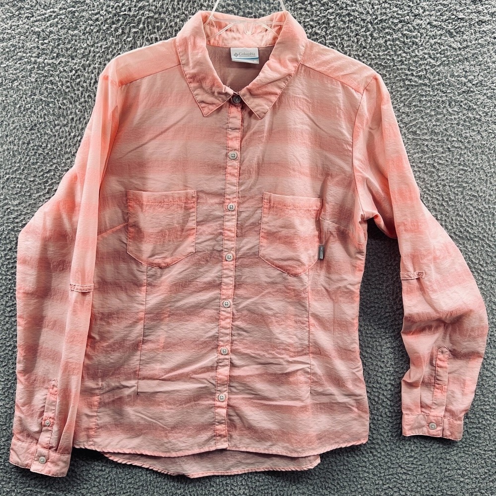 Columbia Women Fishing Shirt M Gorpcore Hiking Utility Outdoor Lightweight Trail